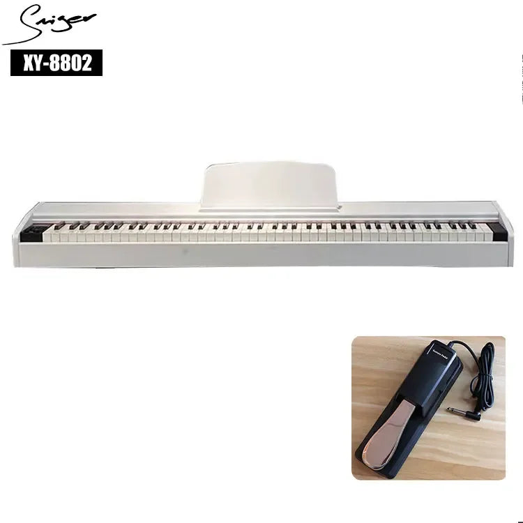 Affordable 88 key portable digital piano with full weighted hammer action keyboard electric digital piano