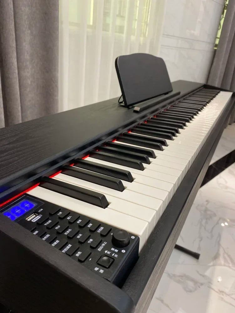 Affordable 88 key portable digital piano with full weighted hammer action keyboard electric digital piano