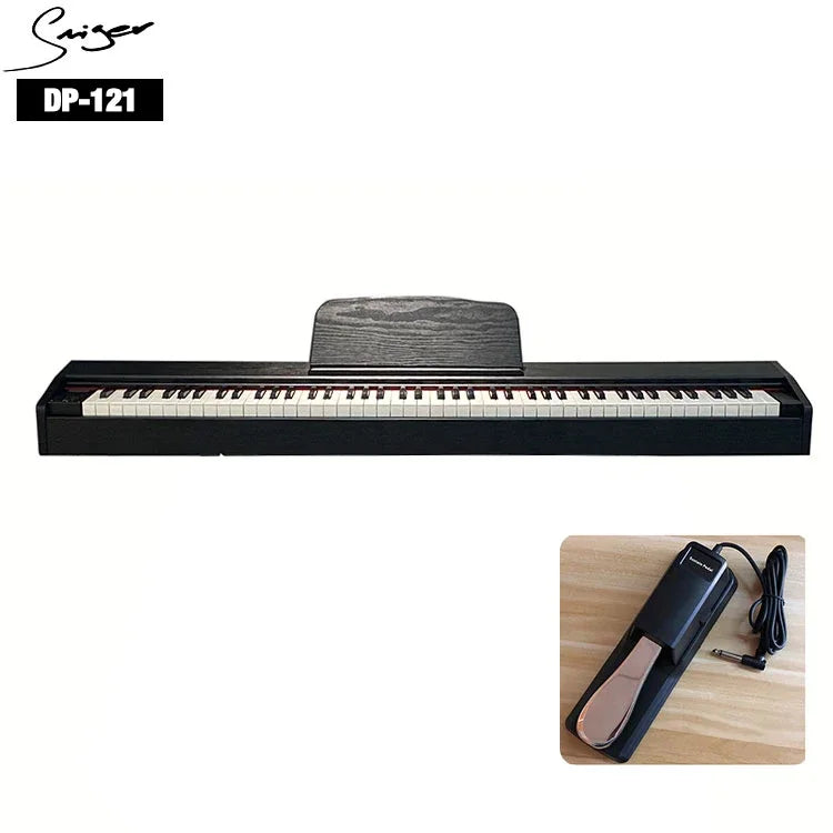 Affordable 88 key portable digital piano with full weighted hammer action keyboard electric digital piano