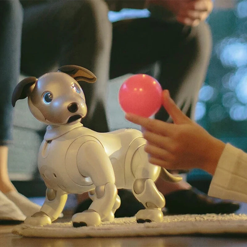 Aibo Intelligent Electronic Simulate Pet Robot New Upgraded Entertainment Robot White Grey Robot Dog Christmas Gift For Children