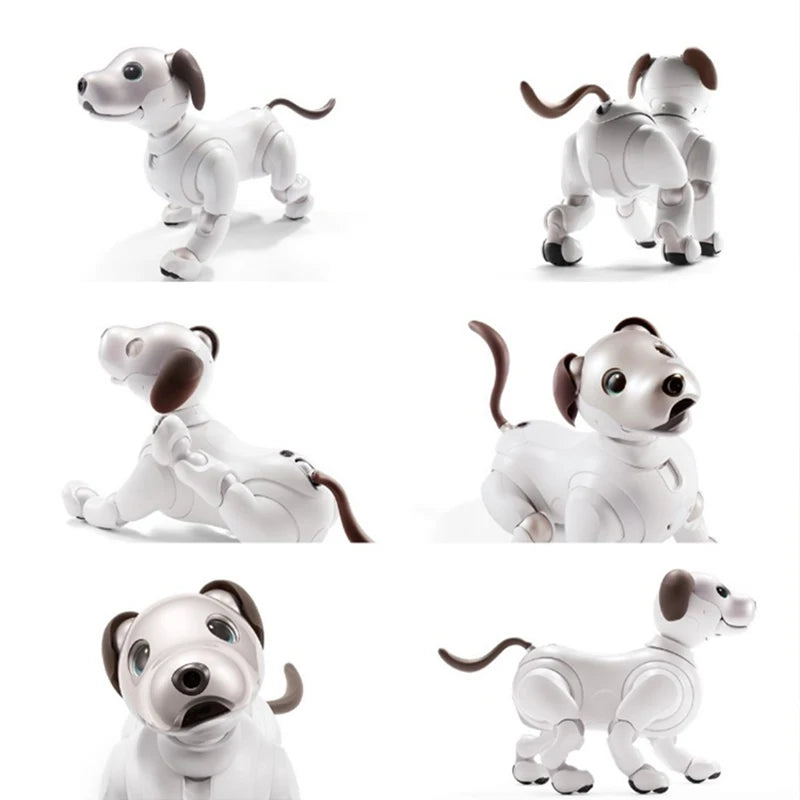 Aibo Intelligent Electronic Simulate Pet Robot New Upgraded Entertainment Robot White Grey Robot Dog Christmas Gift For Children