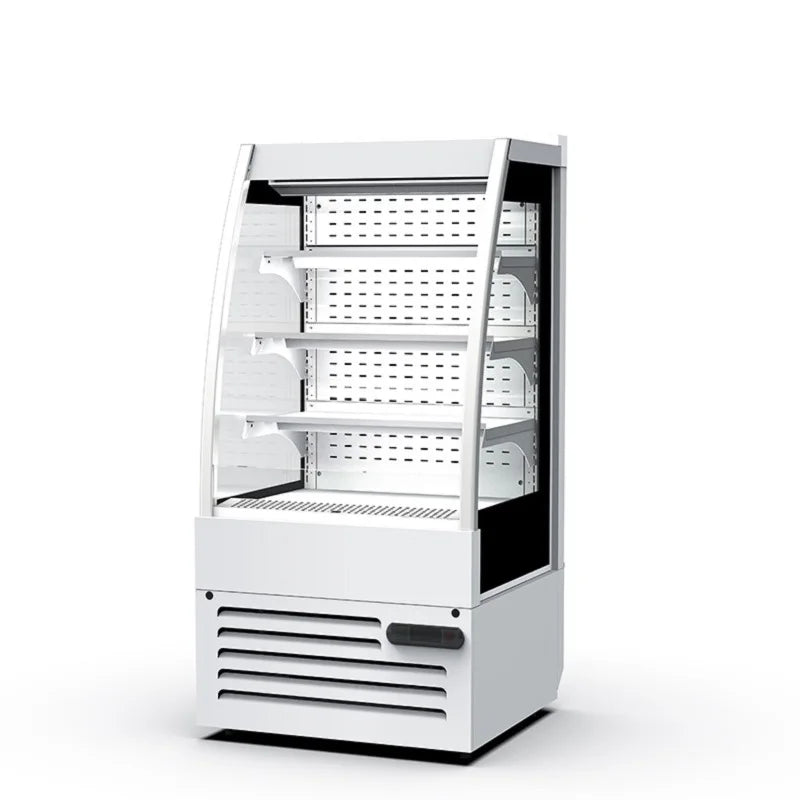 Air Curtain Cabinet Supermarket Milk Fresh-Keeping Cabinet Air-Cooled Vertical Drink Refrigerated Display Cabinet
