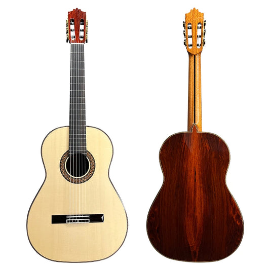 All solid Body Spruce Cedar Cocobolo Traditional Spanish Handmade Nylon String Classical Guitar musical instruments