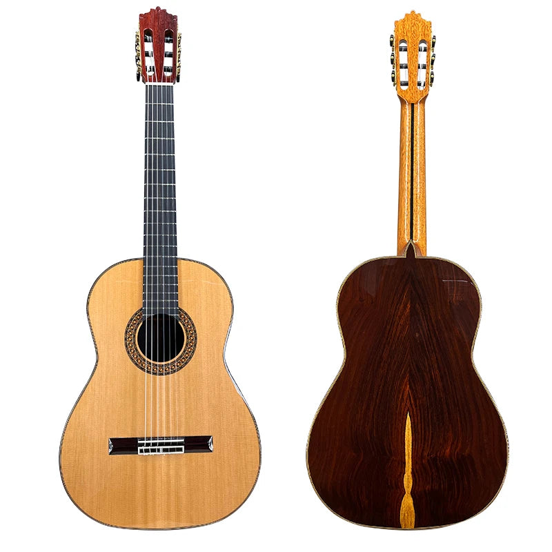All solid Body Spruce Cedar Cocobolo Traditional Spanish Handmade Nylon String Classical Guitar musical instruments