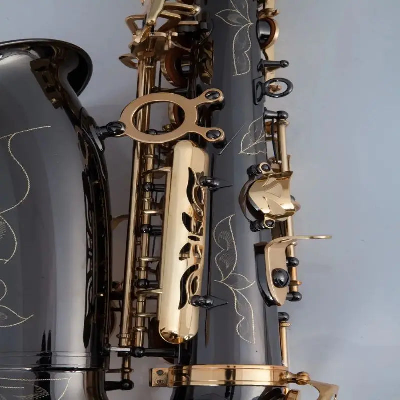 MMOOKA Alto saxophone, wind instrument, black nickel process, Eb tone, package mail, full set of accessories one to one