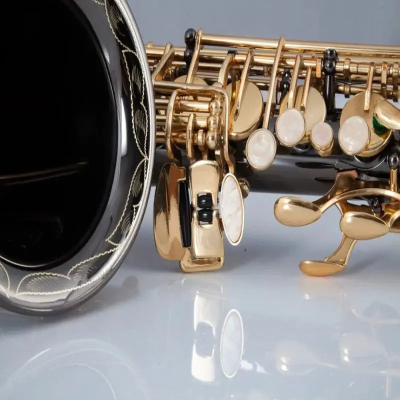 MMOOKA Alto saxophone, wind instrument, black nickel process, Eb tone, package mail, full set of accessories one to one