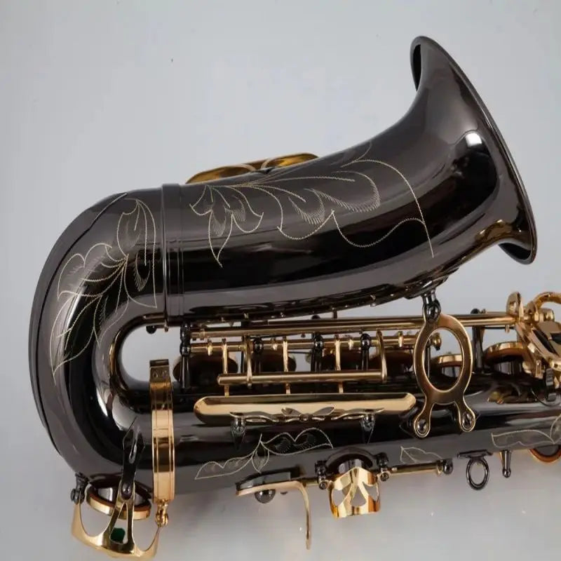 MMOOKA Alto saxophone, wind instrument, black nickel process, Eb tone, package mail, full set of accessories one to one
