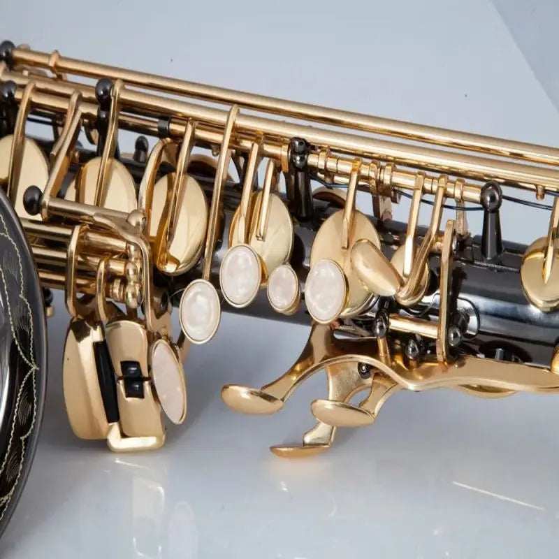 MMOOKA Alto saxophone, wind instrument, black nickel process, Eb tone, package mail, full set of accessories one to one