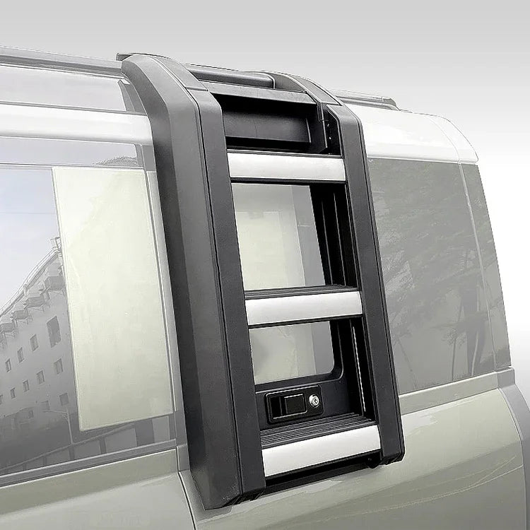 Aluminum Car Foldable Protective Frames Telescopic Side Door Ladder for 2020 Land Rover Defender