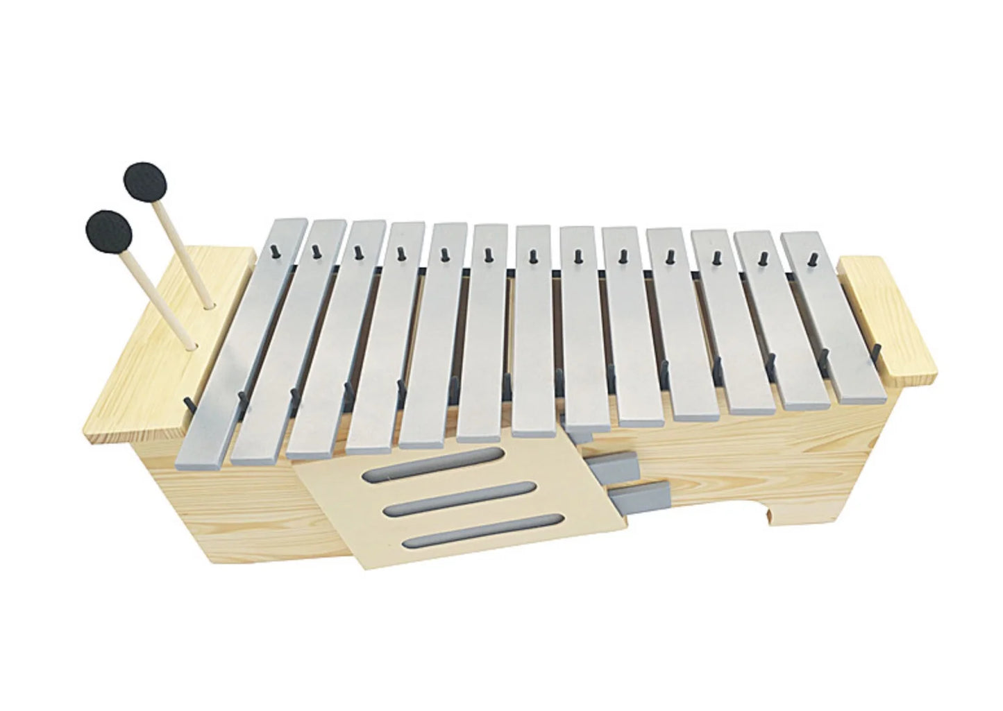 MMOOKA Aluminum Xylophone 13 tones Complete set includes Treble, midrange and bass tonal modification Box type percussion instrument