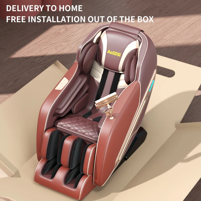 AoSDSi Newest Massage Chair Full Body Electric AI Smart Recliner SL Track Zero Gravity For Home Office Shiatsu 4D Massage Chairs