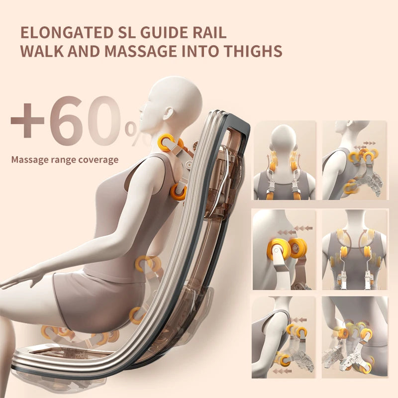 AoSDSi Newest Massage Chair Full Body Electric AI Smart Recliner SL Track Zero Gravity For Home Office Shiatsu 4D Massage Chairs