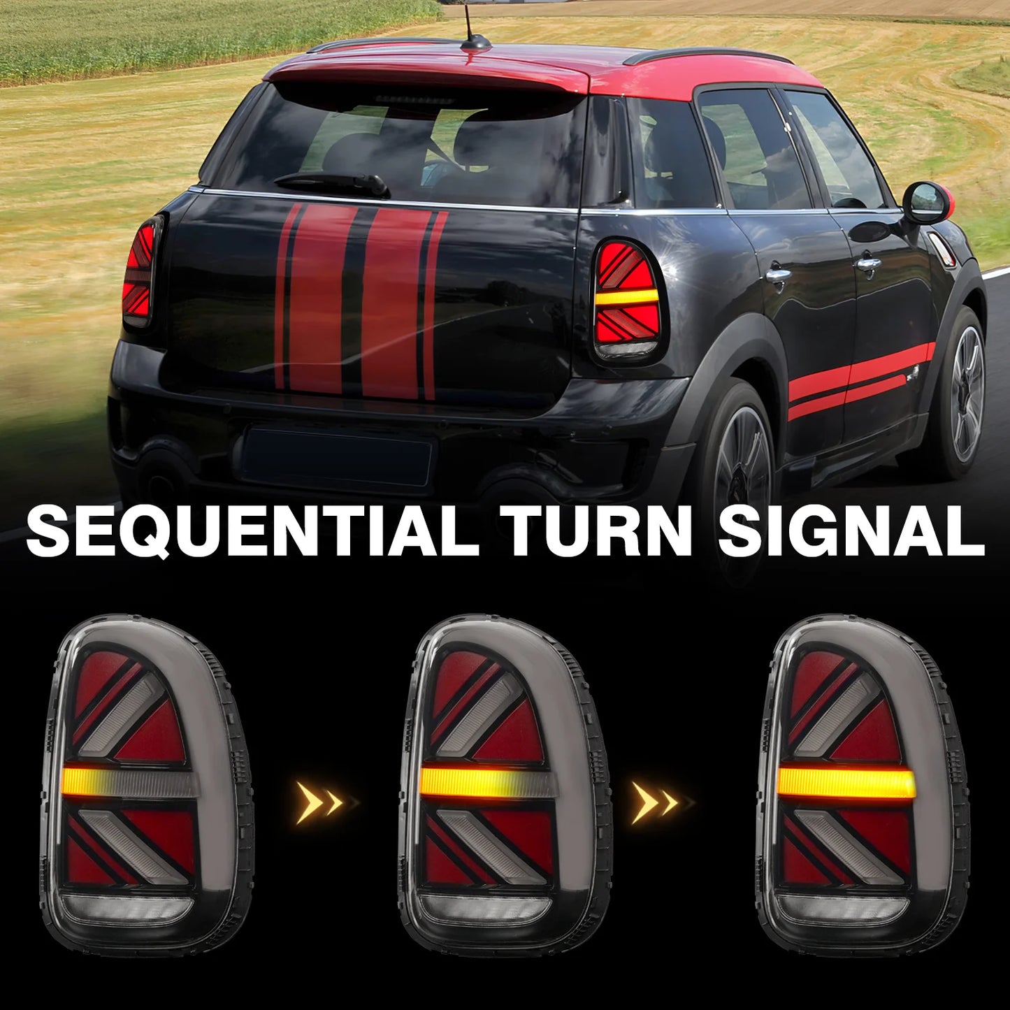 Archaic LED Mini R60 Rück leuchte Plug & Play Start animation für Mini Countryman R60 2010-2016 JCW Rücklichter