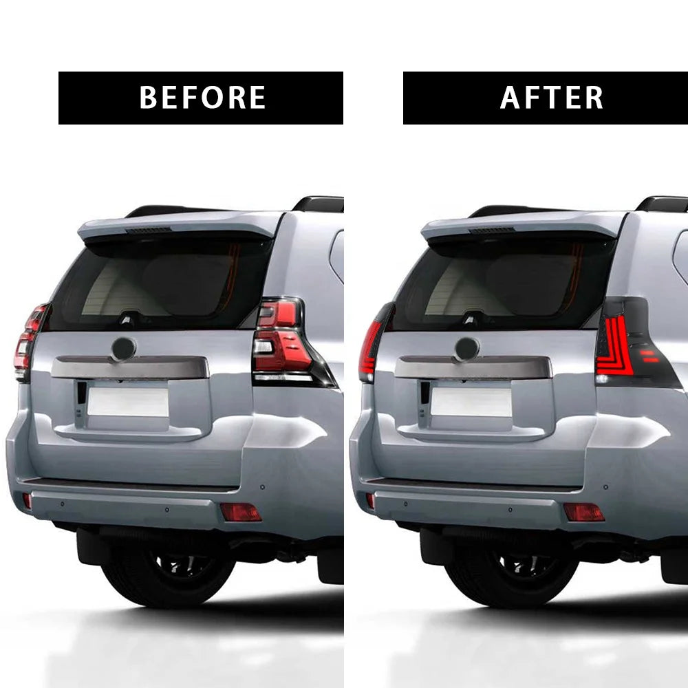 Archaic Led Tail Light for Prado 2014-2020 plug and play For Land Cruiser Prado Taillight Rear Tail Lamp