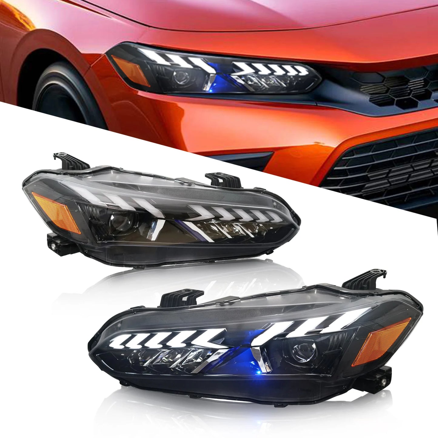 Archaic New Auto Lighting Systems Car Lamp For 11 Generation 2022-2023 With Sequential Turning Signal