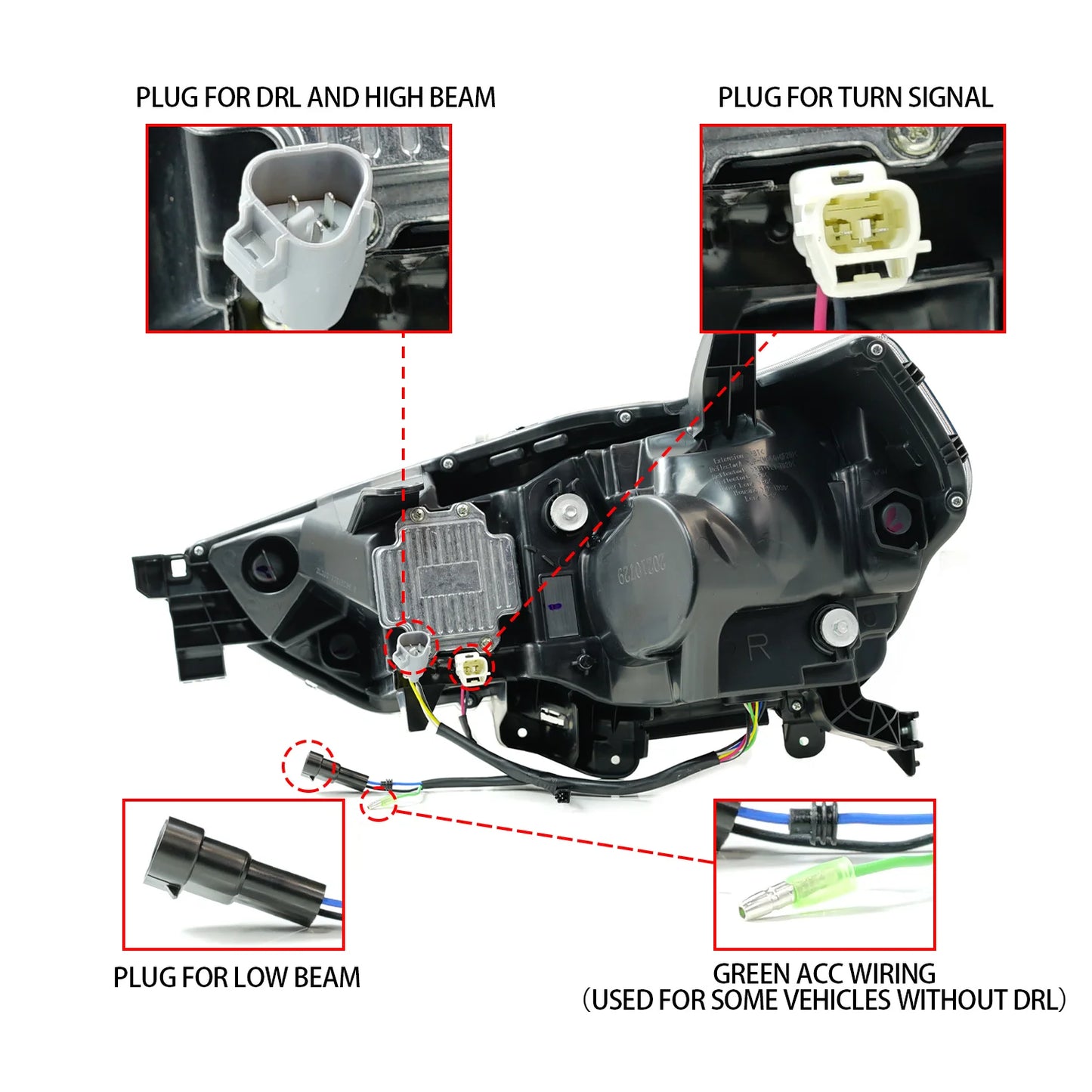 Archaic car lamp 2014-2021 Headlight For 4runner headlights with sequentital turning signal For 4Runner head lamp
