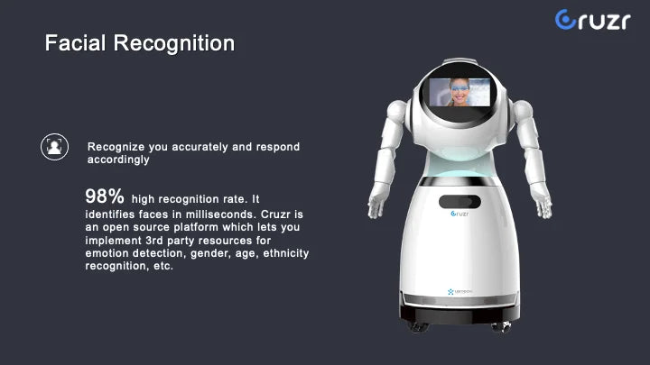 Auto Charge Intelligent robot consultant humanoid smart service reception face recognition greeting