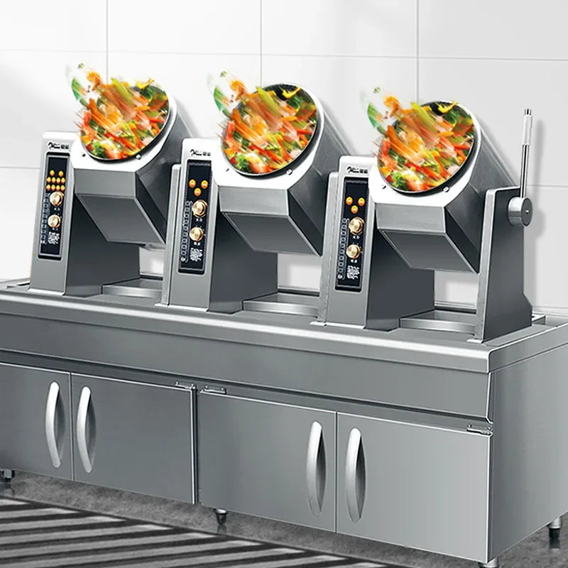 Automatic frying machine Full intelligent robot 2022 new type frying pan, frying rice, dining room, large drum frying machine