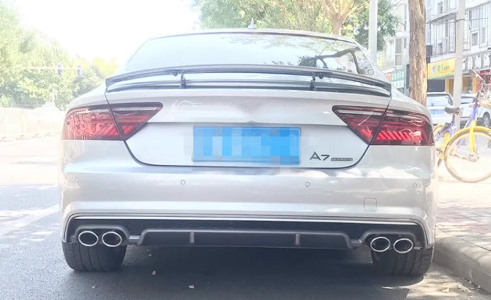 Automotive Parts Car Rear Bumper Lip For 2016-2018 A7 Facelift S7 Style Rear Diffuser