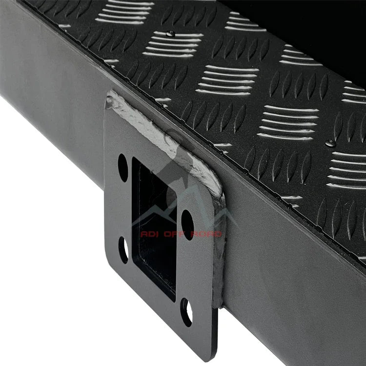 B10 Factory High Quality Pickup truck ute Off road Steel Rear Bumper with LED Light Shackle Trailer Hook L200 Triton