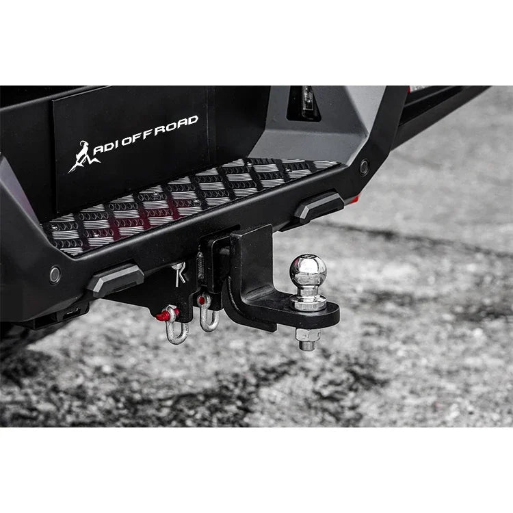 B12 model 4x4 pickup ute rear bumper Steel bumper with LED light shackle tow hitch for RANGER T9 2022+