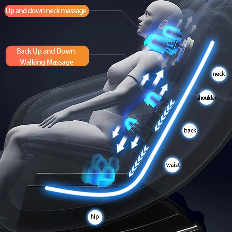 Back Walk Zero Gravity Electric Full Body Massage Chair Electric Sofa Professional Shiatsu Back Relaxing Rocking Portable Smart