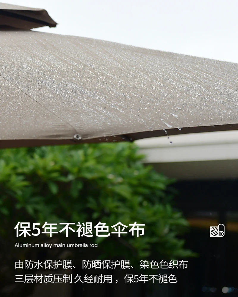 Balcony Umbrella Wall Retractable Parasol Outdoor Umbrella Garden Umbrella Garden Solar Lighted Outdoor Sun Umbrella