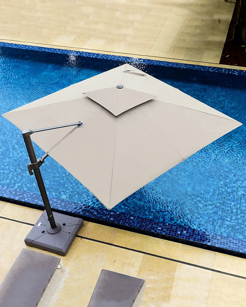 Balcony Umbrella Wall Retractable Parasol Outdoor Umbrella Garden Umbrella Garden Solar Lighted Outdoor Sun Umbrella