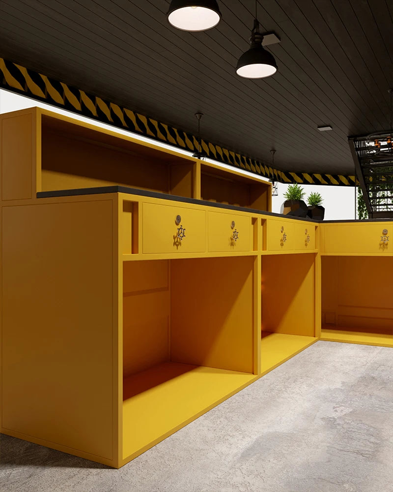 Bar cashier net red studio coffee milk tea shop front desk clothing store hairdressing creative industrial style reception desk