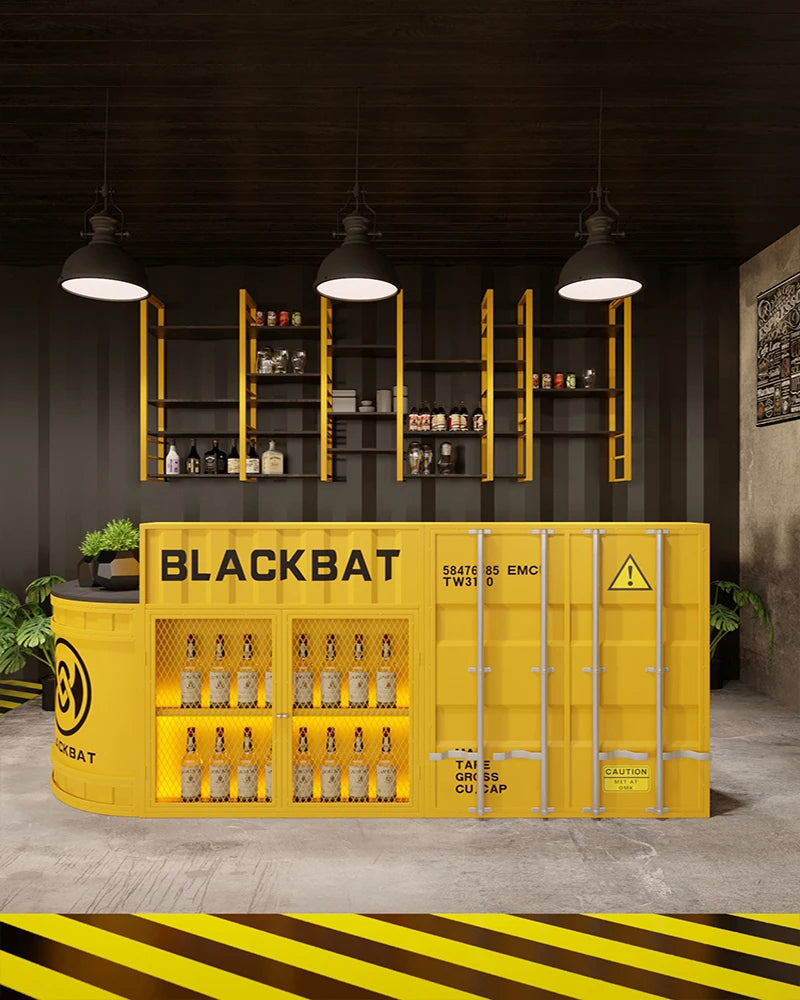 Bar cashier net red studio coffee milk tea shop front desk clothing store hairdressing creative industrial style reception desk