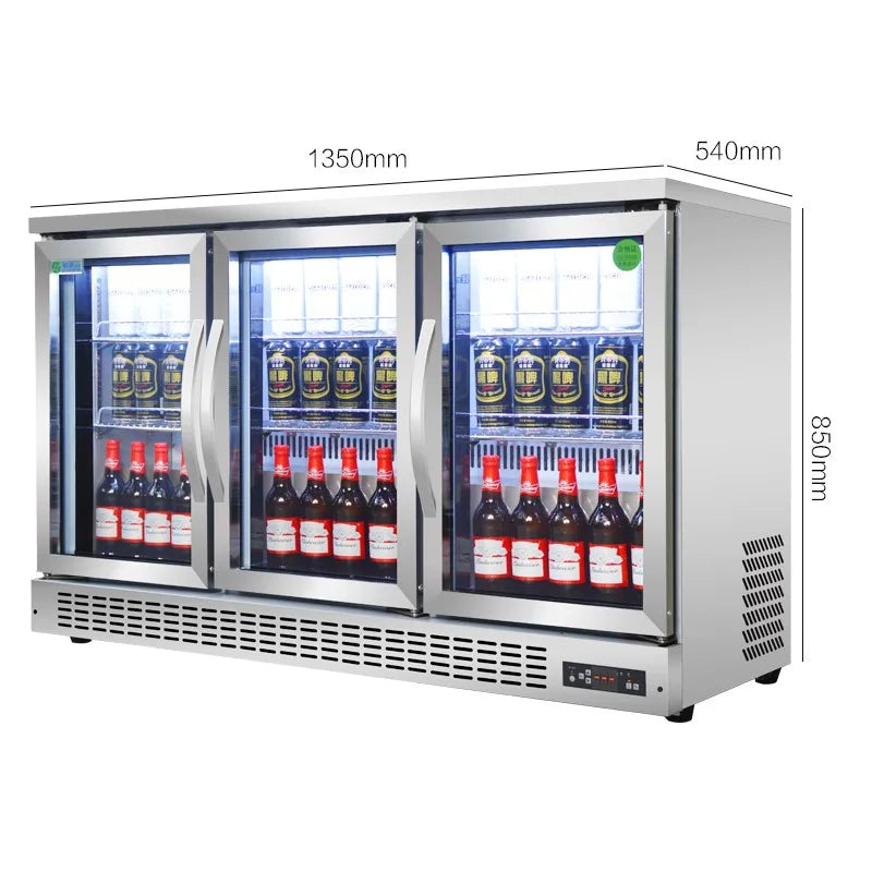 Bar freezer, bar freezer, beer display cabinet, refrigerated commercial refrigerator, fruit preservation cabinet, air cooling