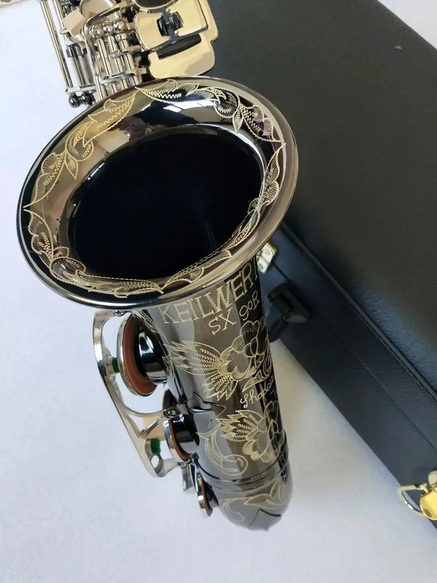 Best Quality Germany JK SX90R Keilwerth Saxophone Alto Black Nickel Silver Alloy Alto Sax Brass Musical Instrument With Case Mou