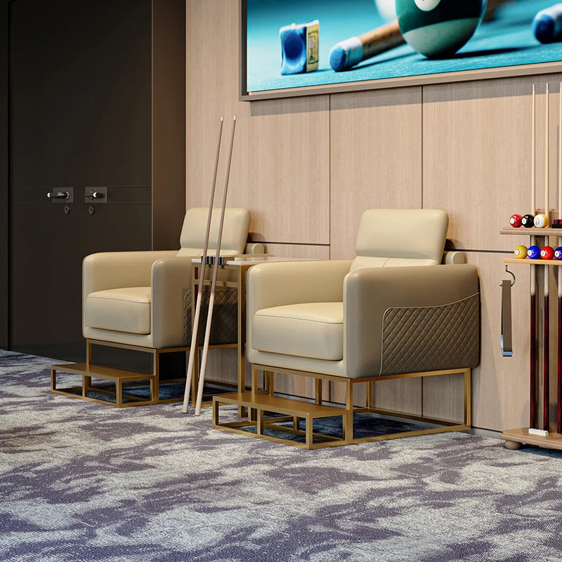 Billiards Room, Dedicated for Watching Matches, Single Person Sofa, Table and Chair Combination, Billiards Hall Sofa, Booth
