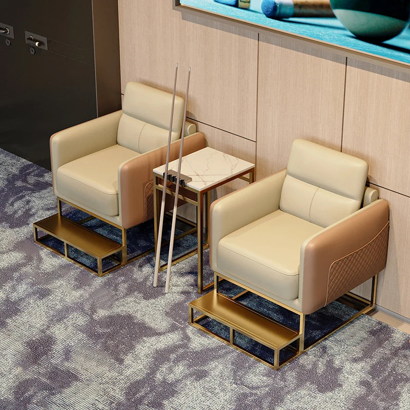 Billiards Room, Dedicated for Watching Matches, Single Person Sofa, Table and Chair Combination, Billiards Hall Sofa, Booth
