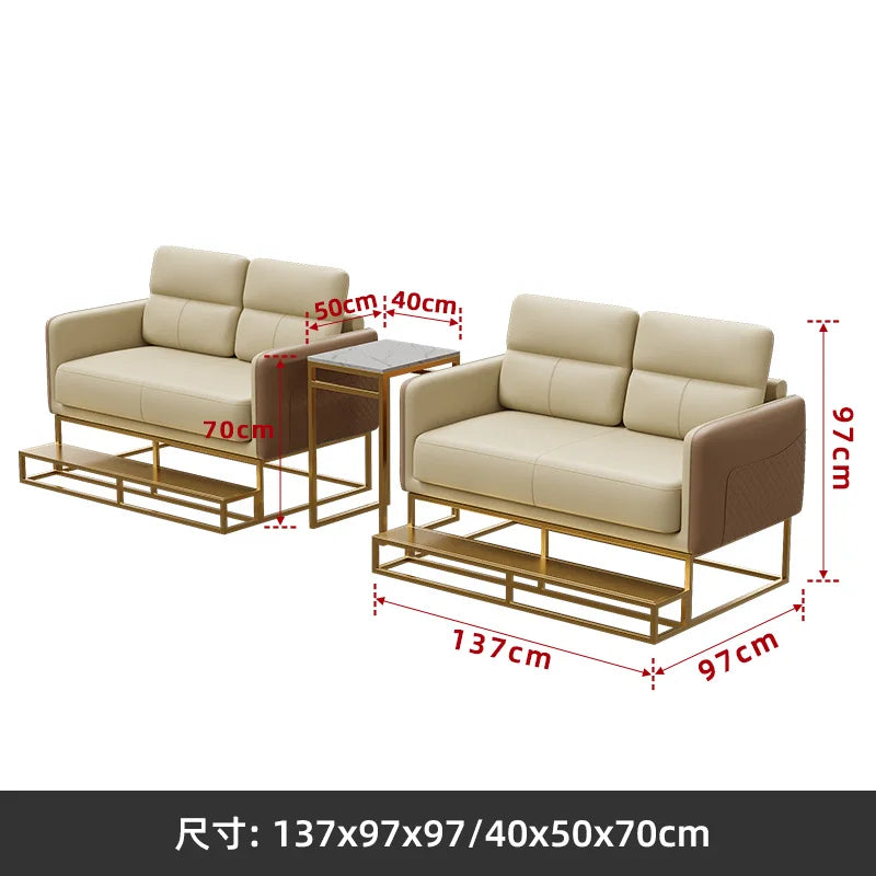 Billiards Room, Dedicated for Watching Matches, Single Person Sofa, Table and Chair Combination, Billiards Hall Sofa, Booth