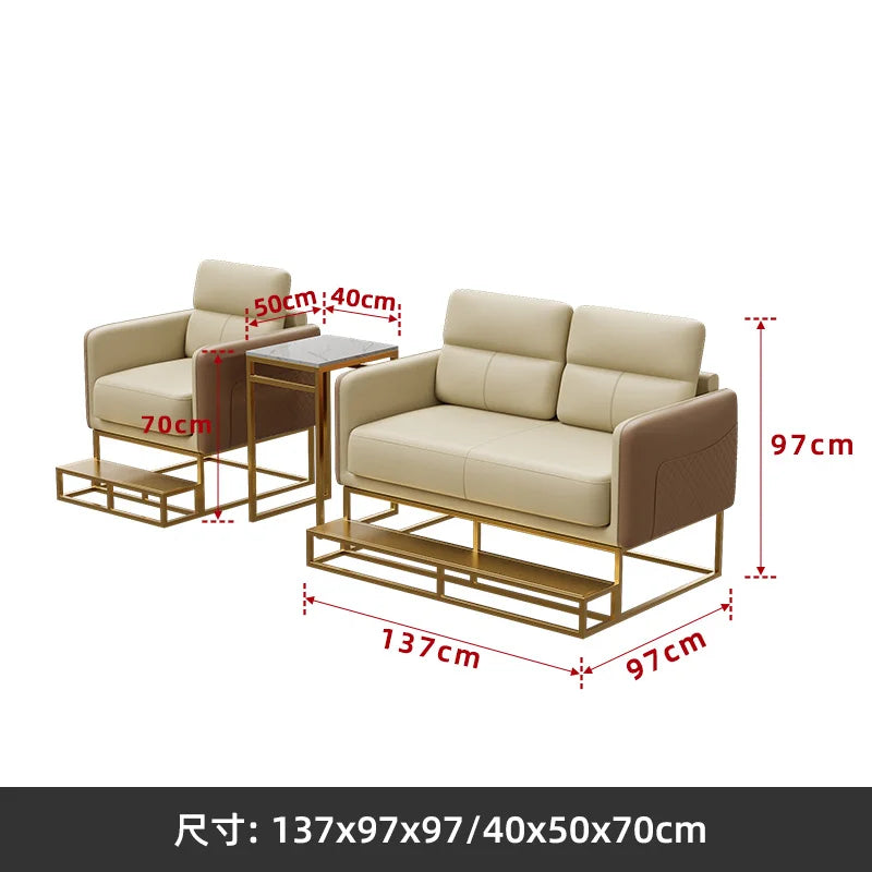 Billiards Room, Dedicated for Watching Matches, Single Person Sofa, Table and Chair Combination, Billiards Hall Sofa, Booth