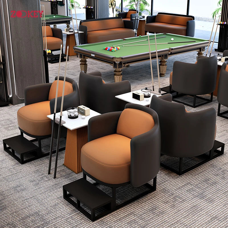 Billiards Sofa Billiards Watching Chair Billiards Room Resting Area Billiards Watching Chair Leisure Table and Chair