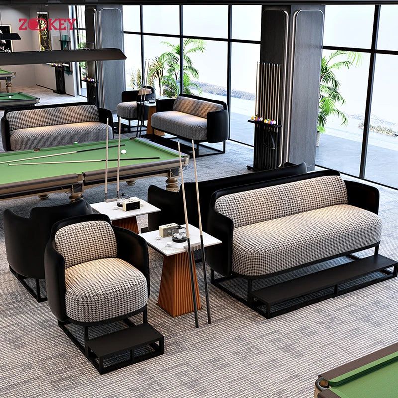 Billiards Sofa Billiards Watching Chair Billiards Room Resting Area Billiards Watching Chair Leisure Table and Chair