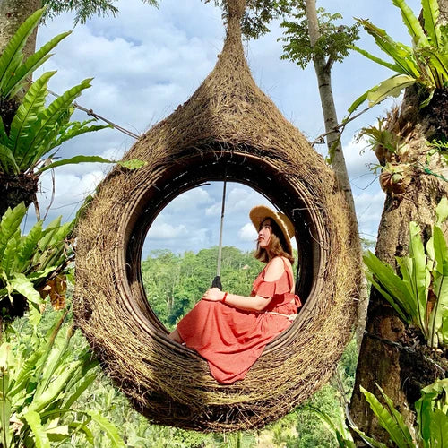 Bird's Nest Swing Scenic Spot Wedding Shooting Props Creative Hanging Round Bed Outdoor B&B Bird's Nest