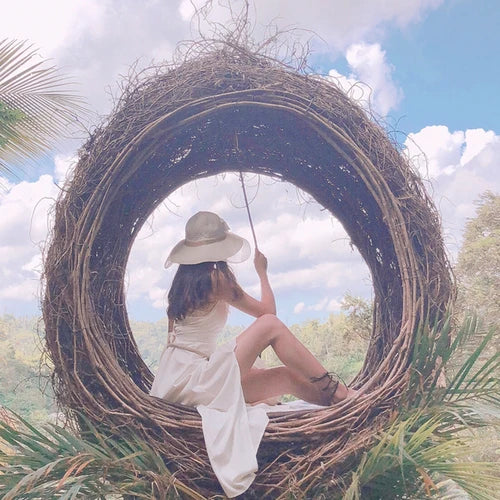 Bird's Nest Swing Scenic Spot Wedding Shooting Props Creative Hanging Round Bed Outdoor B&B Bird's Nest