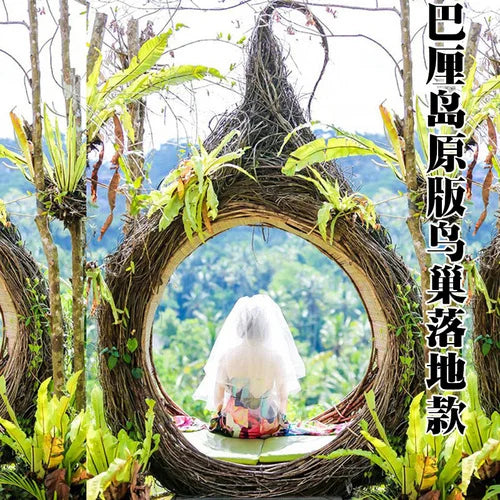 Bird's Nest Swing Scenic Spot Wedding Shooting Props Creative Hanging Round Bed Outdoor B&B Bird's Nest