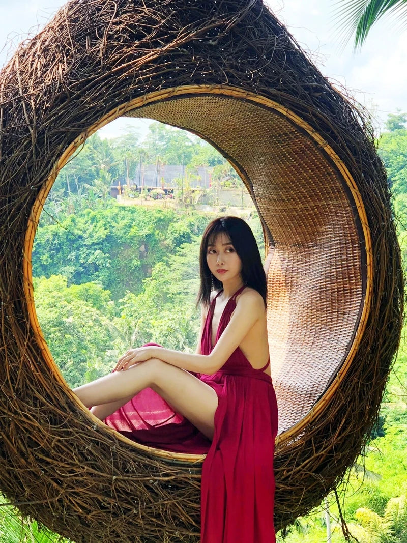 Bird's Nest Swing Scenic Spot Wedding Shooting Props Creative Hanging Round Bed Outdoor B&B Bird's Nest