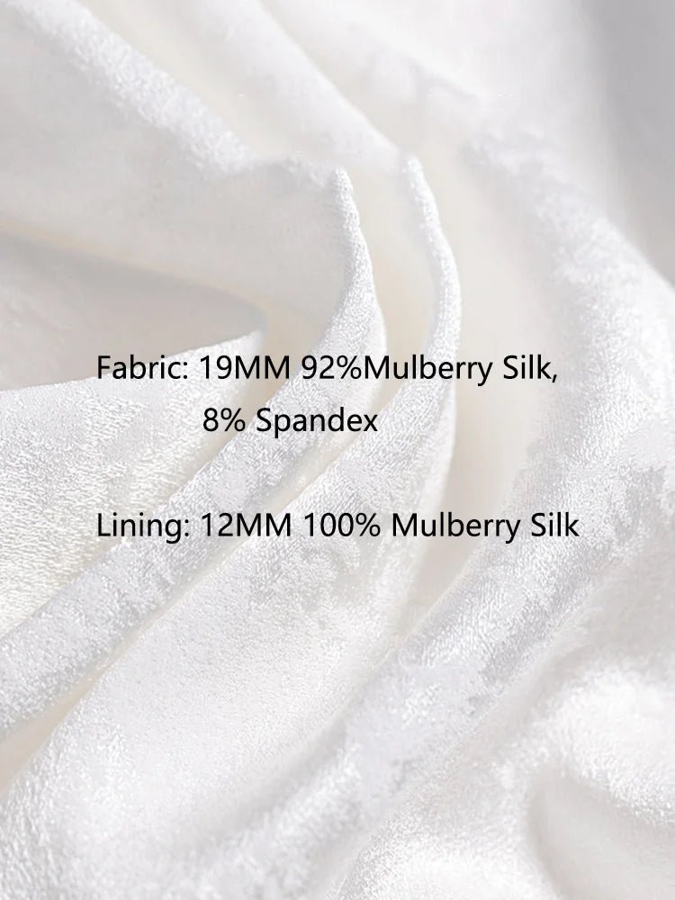 BirdTree-Women's Satin Straight Skirt, 19MM 92%Mulberry Silk, High Silt, Elegant Office Skirt, Summer, Autumn, 2024 New B49912QM
