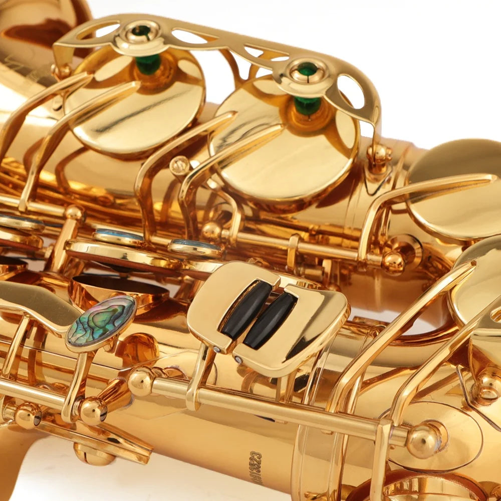 MMOOKA Bullfighter S-10 Gold Lacquer wind Instrument professional Sax Bb pad Alto Saxophone melody selme saxophone with case