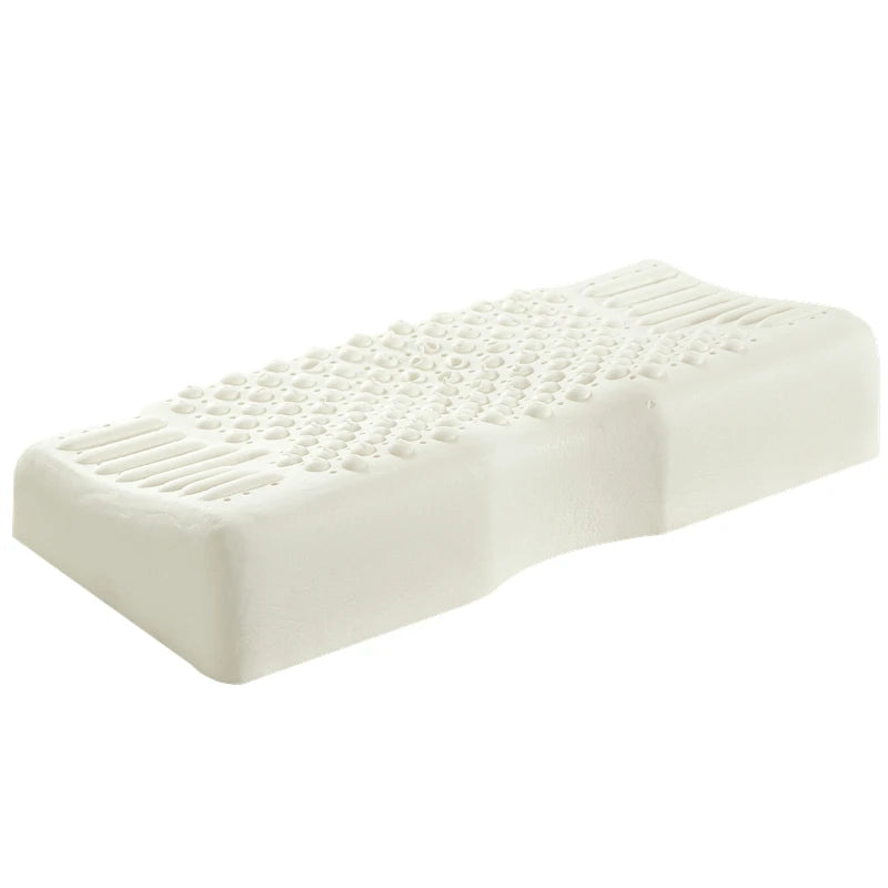 Butterfly Shape Latex Pillow SGS Certification 2 Pieces Natural Latex Filling Neck Protect Vertebrae Health Care Slow Rebound