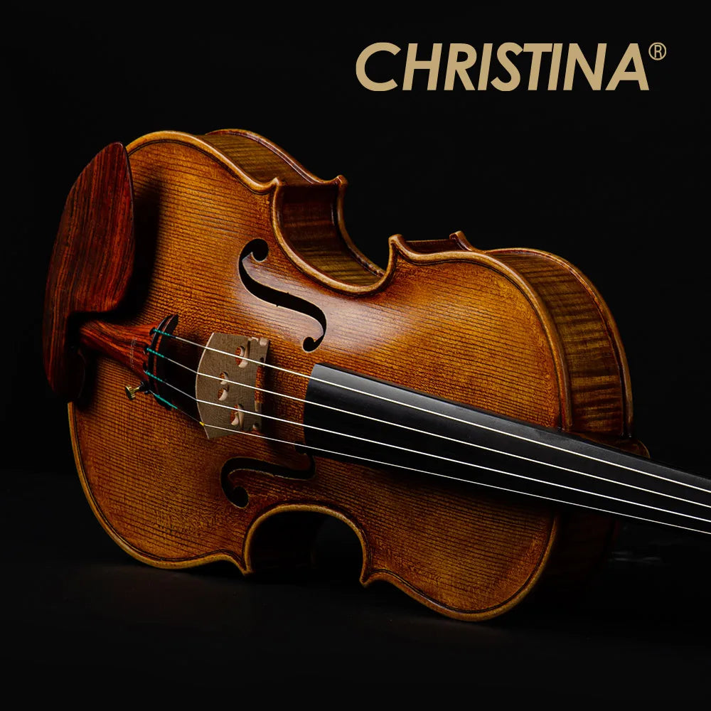 MMOOKA CHRISTINA Professional Violin S800 NEW Model One-piece Fine Flame Maple Back Rosewood Fittings European Premium Spruce 4/4 Size