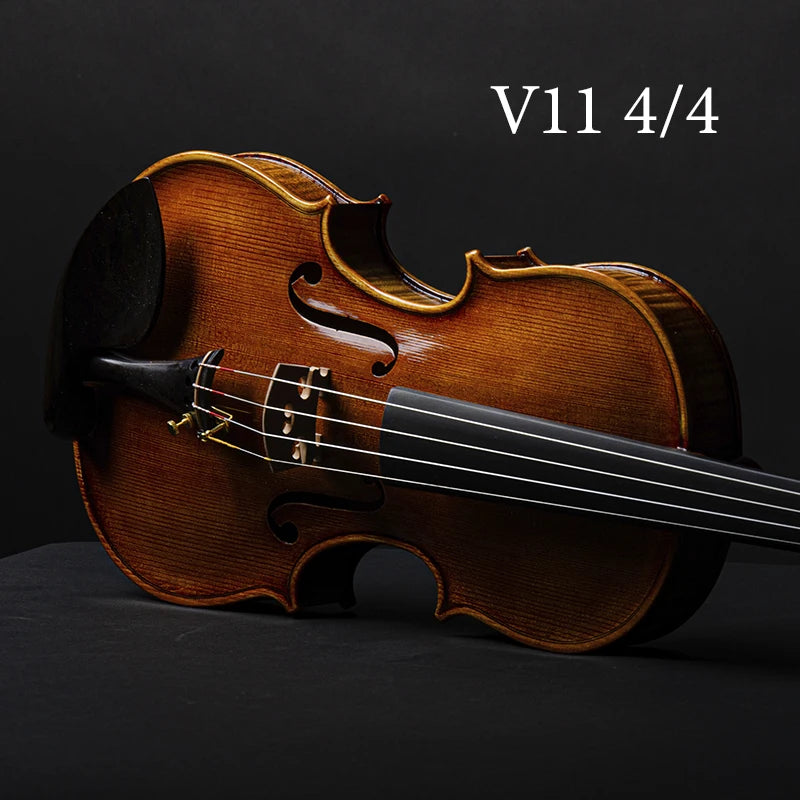 CHRISTINA Violin for Professional New Model V11 4/4 Size High-quality Spruce One-piece Fine Flame Maple with Ebony Fittings