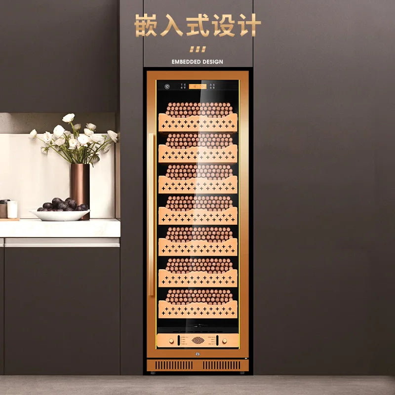 CIGARLOONG Stainless Steel Cigar Cabinet Intelligent Constant Temperature and Humidity Infinite Technology Cigar Humidor 188CB1