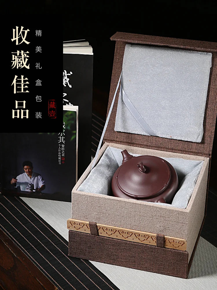 Canghu Tianxia Original Mine Old Purple Mud Yixing Fully Handmade Clay Pot Master Dale Has A Big Caliber And Is Confident