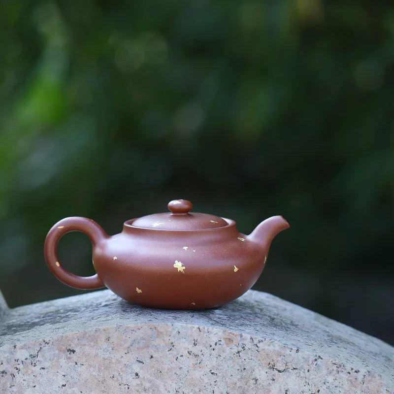 Canghu Tianxia Yixing Pure Handmade Purple Clay Pot Tea Set Making Original Mine Bottom Slot Clear Flat Belled